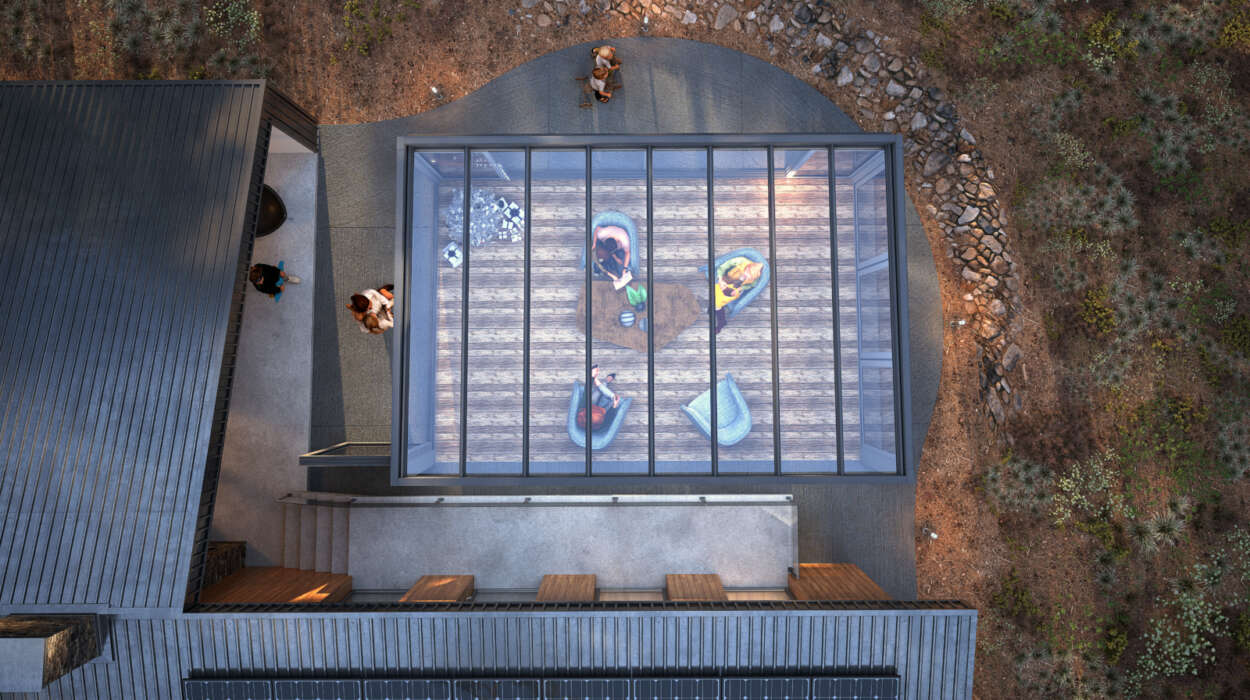 CUBO Sunroom with Sliding and Folding Glass and Zip Screen