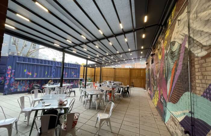 Tectona Flat Awning Roof Pergola