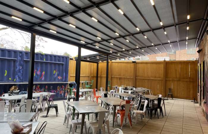 Tectona Flat Awning Roof Pergola