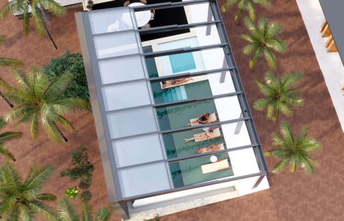 DynaMov Sliding Glass Roof Sunroom
