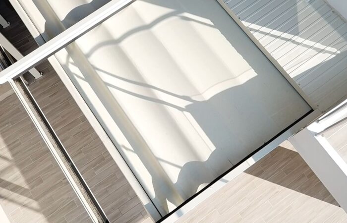Tectona Flat Retractable Awning Roof Pergola