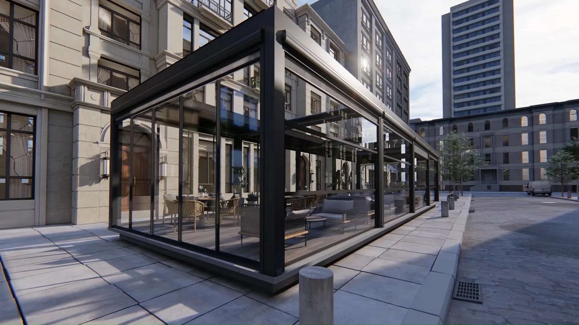 Galaxy Louvered Roof Pergola
